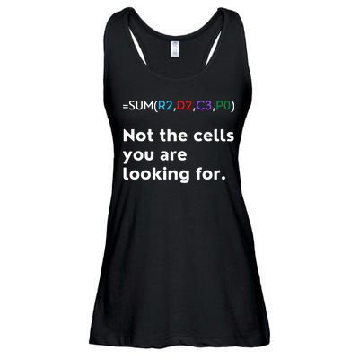 Not The Cells You Were Looking For Excel Accountant Funny Ladies Essential Flowy Tank