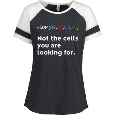 Not The Cells You Were Looking For Excel Accountant Funny Enza Ladies Jersey Colorblock Tee