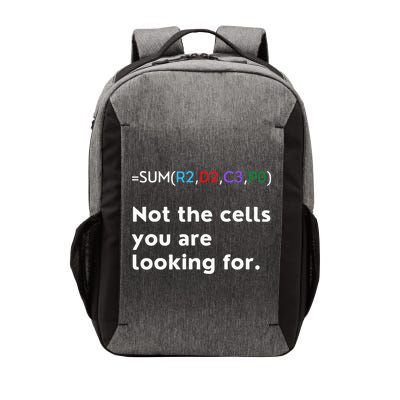 Not The Cells You Were Looking For Excel Accountant Funny Vector Backpack