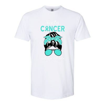 Nice Try Cancer But I’m Still Here Ovarian Cancer Warrior Gift Softstyle® CVC T-Shirt