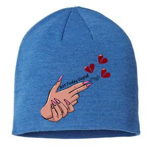 Not Today Cupid Funny Valentine Cupid Heart Anti Valentine Gift Sustainable Beanie