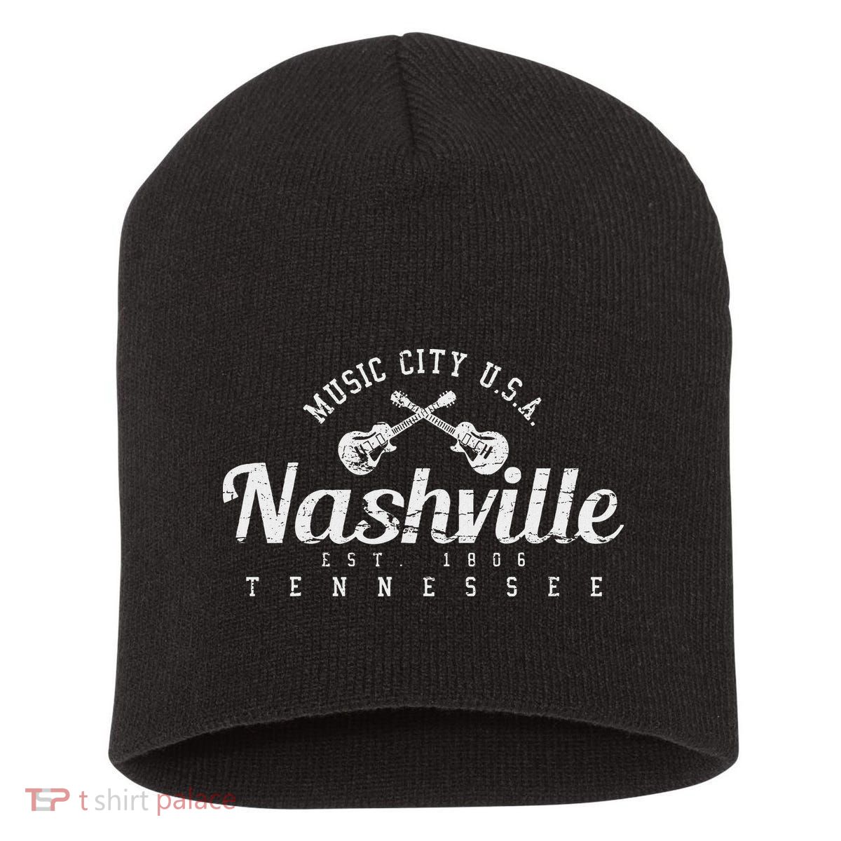 Nashville Tennessee Country Music Usa Gift Short Acrylic Beanie