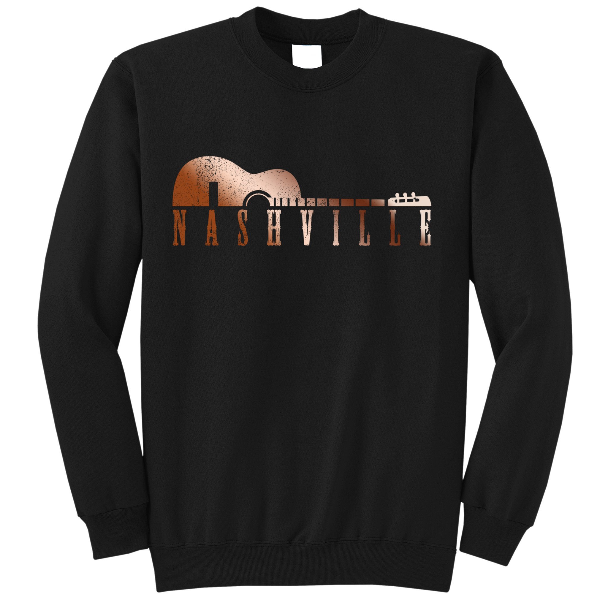 Nashville Tennessee Country Music City Guitar Gift Funny Gift Sweatshirt