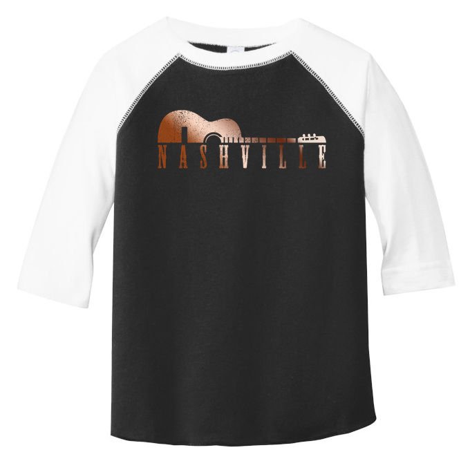 Nashville Tennessee Country Music City Guitar Gift Funny Gift Toddler Fine Jersey T-Shirt