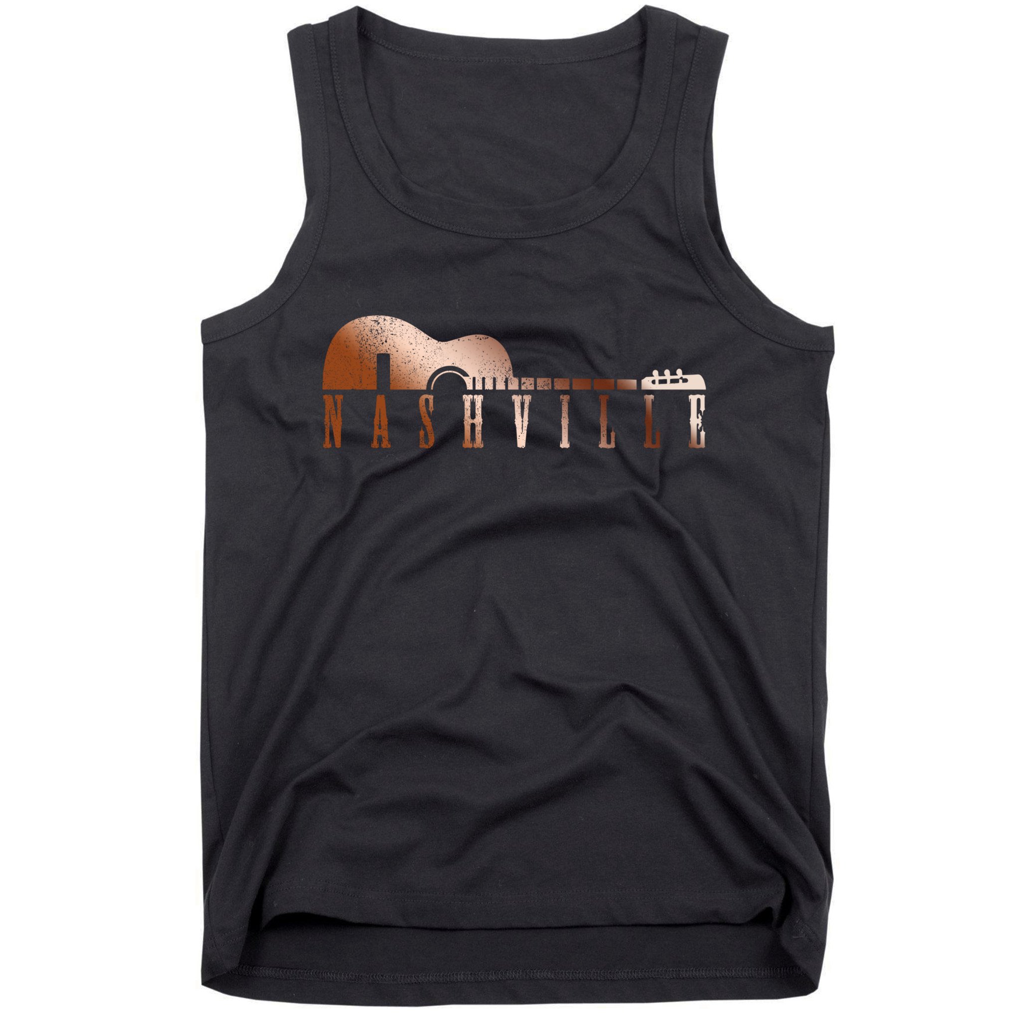 Nashville Tennessee Country Music City Guitar Gift Funny Gift Tank Top