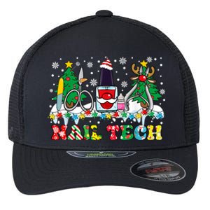 Nail Tech Christmas Nail Artist Flexfit Unipanel Trucker Cap