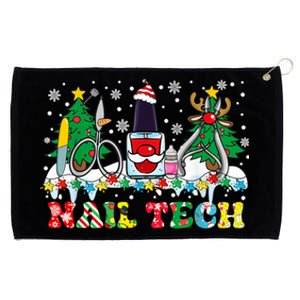 Nail Tech Christmas Nail Artist Grommeted Golf Towel