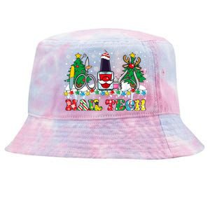 Nail Tech Christmas Nail Artist Tie-Dyed Bucket Hat