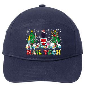 Nail Tech Christmas Nail Artist 7-Panel Snapback Hat