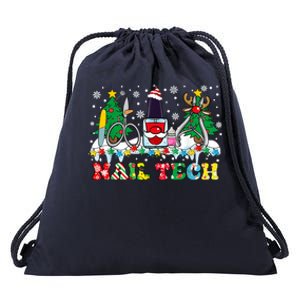 Nail Tech Christmas Nail Artist Drawstring Bag