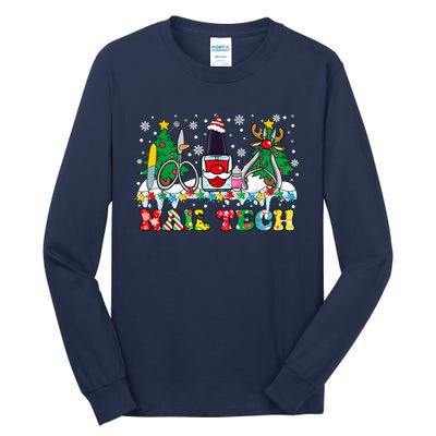 Nail Tech Christmas Nail Artist Tall Long Sleeve T-Shirt