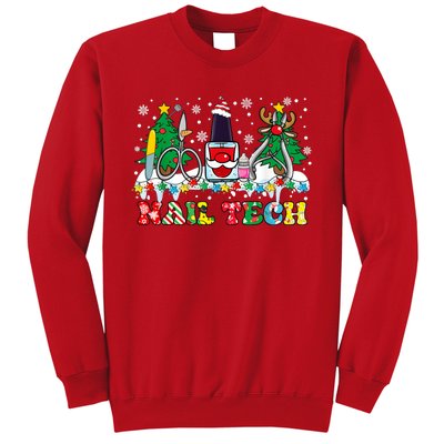 Nail Tech Christmas Nail Artist Sweatshirt