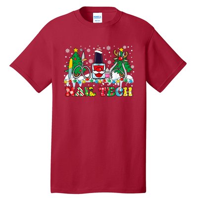 Nail Tech Christmas Nail Artist Tall T-Shirt