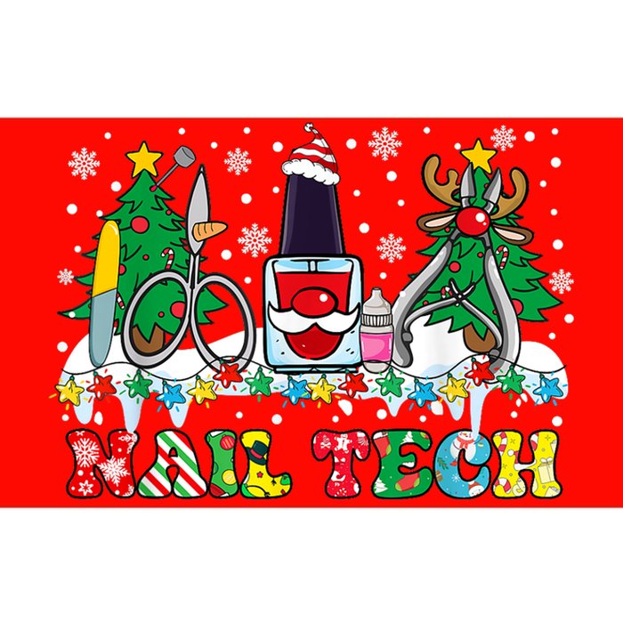 Nail Tech Christmas Nail Artist Bumper Sticker