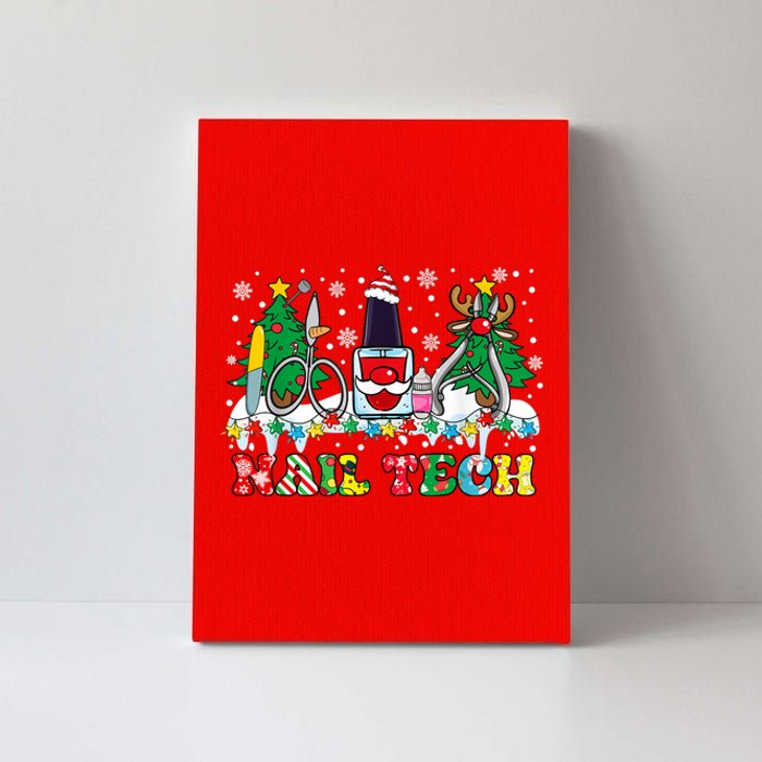 Nail Tech Christmas Nail Artist Canvas