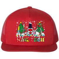 Nail Tech Christmas Nail Artist Flat Bill Trucker Hat