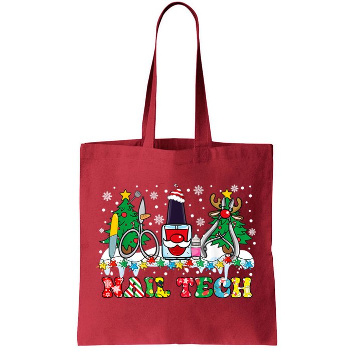 Nail Tech Christmas Nail Artist Tote Bag