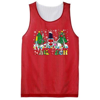 Nail Tech Christmas Nail Artist Mesh Reversible Basketball Jersey Tank