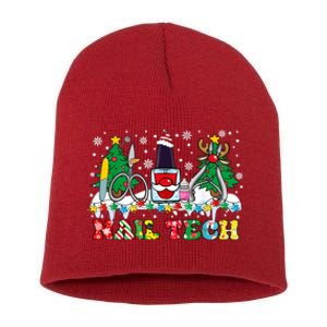 Nail Tech Christmas Nail Artist Short Acrylic Beanie