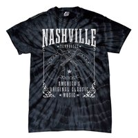 Nashville Tennessee Country Music City Guitar Tie-Dye T-Shirt