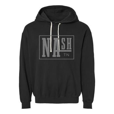 Nashville Tennessee Country Music City Vintage Nash Tn Garment-Dyed Fleece Hoodie