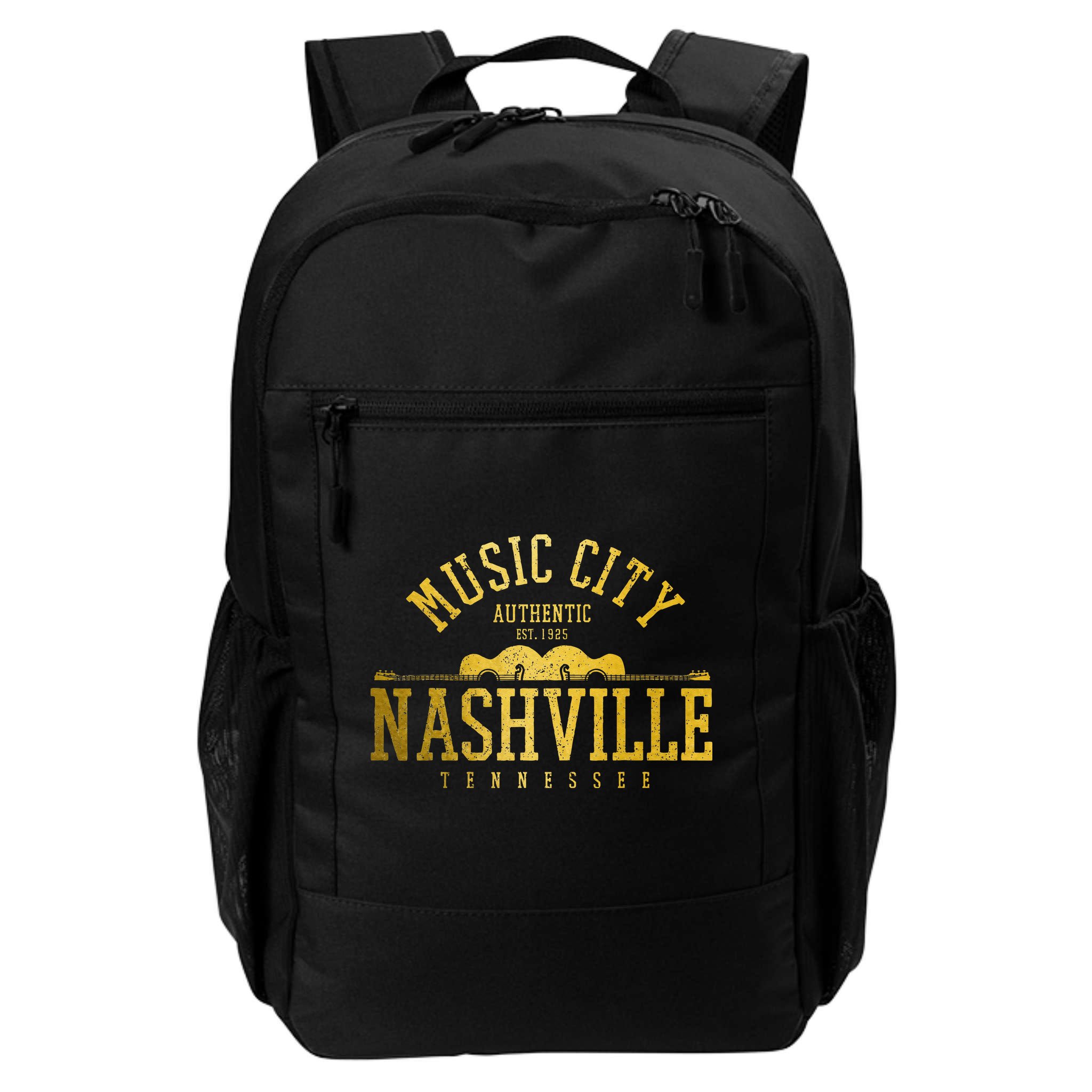 Nashville Tennessee Country Music City Guitar Vintage Nash Backpack