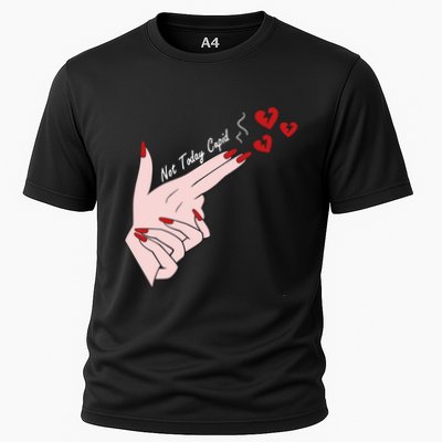 Not Today Cupid Funny Valentine Day Gun Finger Hand Gift Performance Shirt