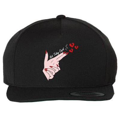 Not Today Cupid Funny Valentine Day Gun Finger Hand Gift Wool Snapback Cap