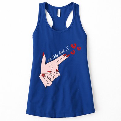 Not Today Cupid Funny Valentine Day Gun Finger Hand Gift Womens Tank Top