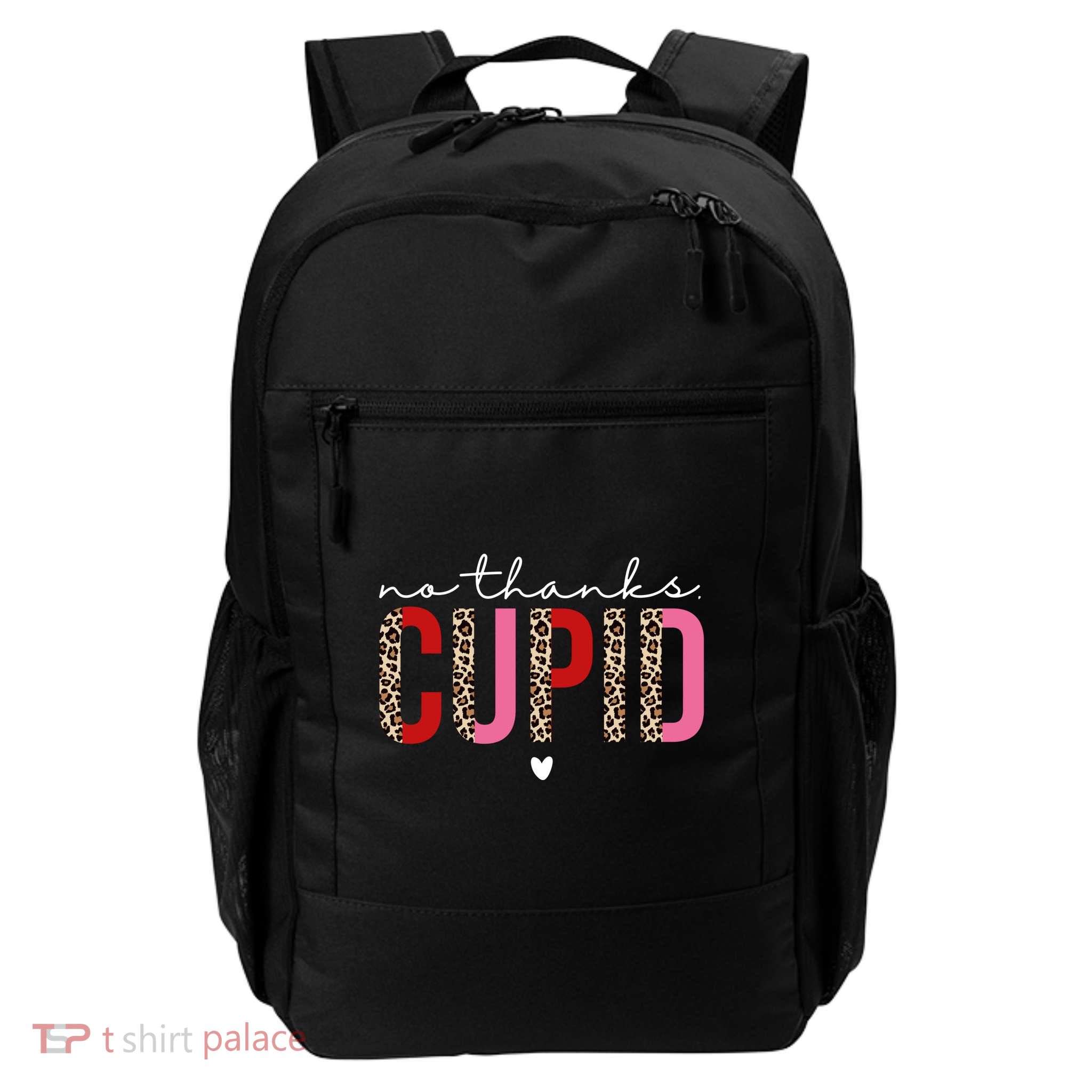 No Thanks Cupid Funny Anti Valentine Daily Commute Backpack