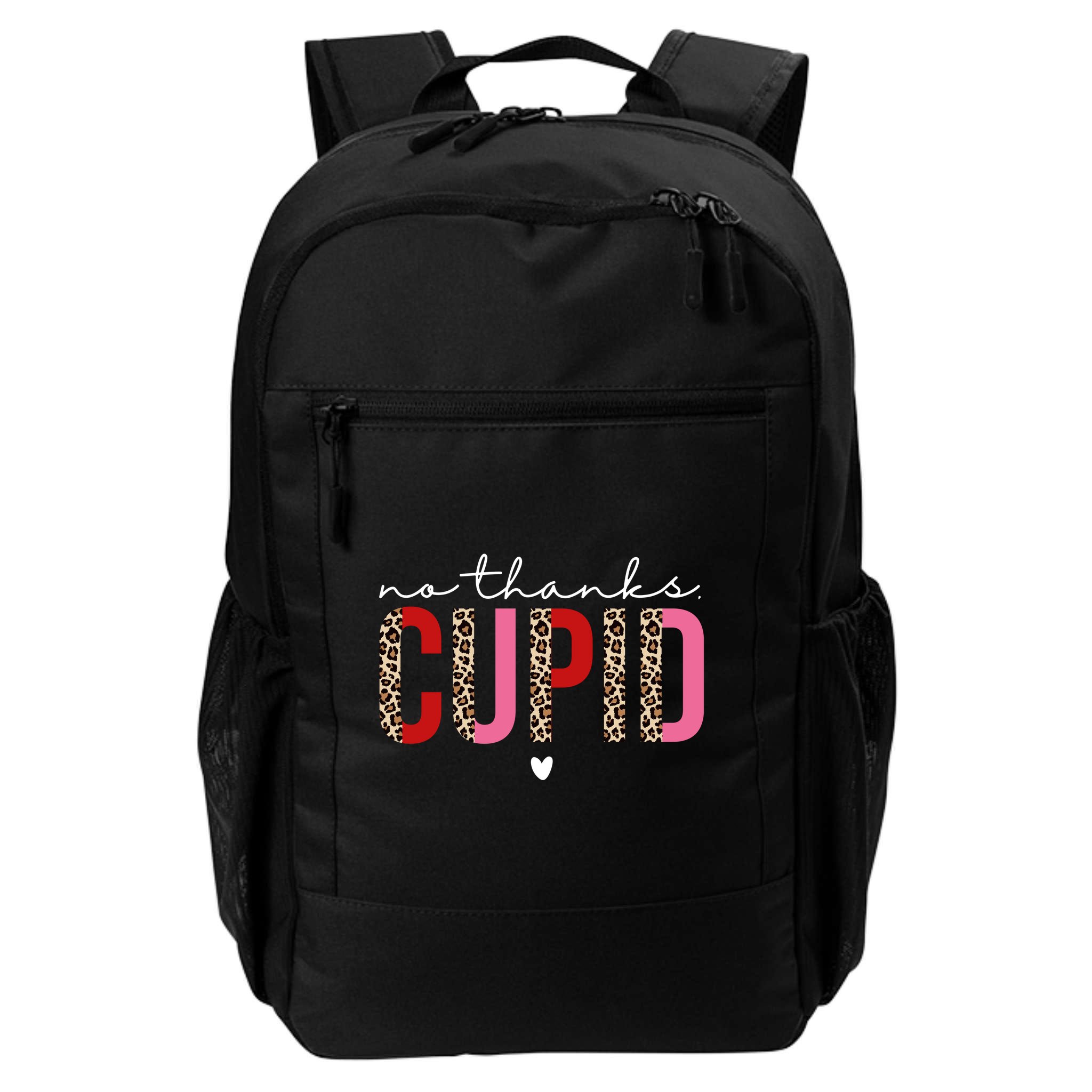 No Thanks Cupid Funny Anti Valentine Backpack