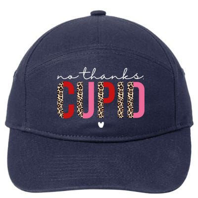 No Thanks Cupid Funny Anti Valentine 7-Panel Snapback Hat