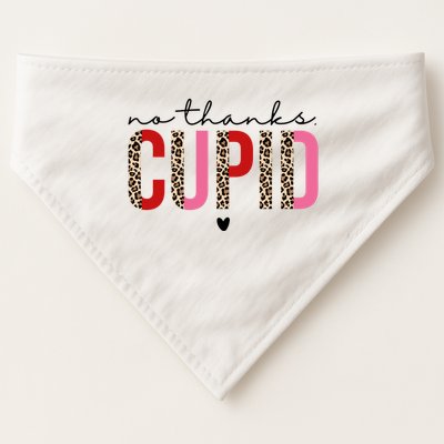 No Thanks Cupid Funny Anti Valentine USA-Made Doggie Bandana