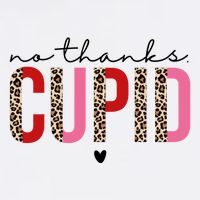 No Thanks Cupid Funny Anti Valentine Button