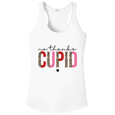 No Thanks Cupid Funny Anti Valentine Ladies PosiCharge Competitor Racerback Tank