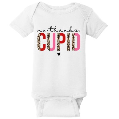 No Thanks Cupid Funny Anti Valentine Baby Bodysuit