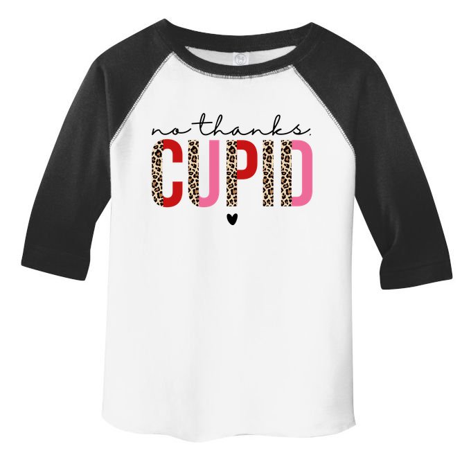 No Thanks Cupid Funny Anti Valentine Toddler Fine Jersey T-Shirt
