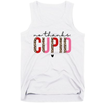 No Thanks Cupid Funny Anti Valentine Tank Top