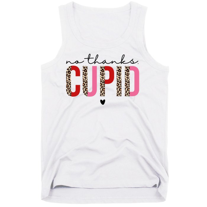 No Thanks Cupid Funny Anti Valentine Tank Top