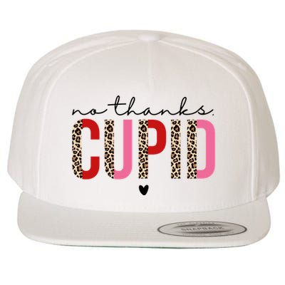 No Thanks Cupid Funny Anti Valentine Wool Snapback Cap