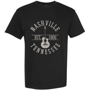 Nashville Tennessee Country Music City Guitar Player Gift Garment-Dyed Heavyweight T-Shirt