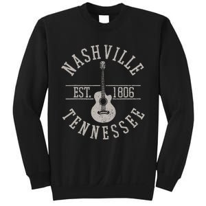 Nashville Tennessee Country Music City Guitar Player Gift Sweatshirt