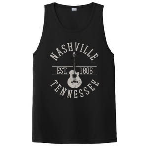 Nashville Tennessee Country Music City Guitar Player Gift PosiCharge Competitor Tank