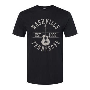 Nashville Tennessee Country Music City Guitar Player Gift Softstyle CVC T-Shirt