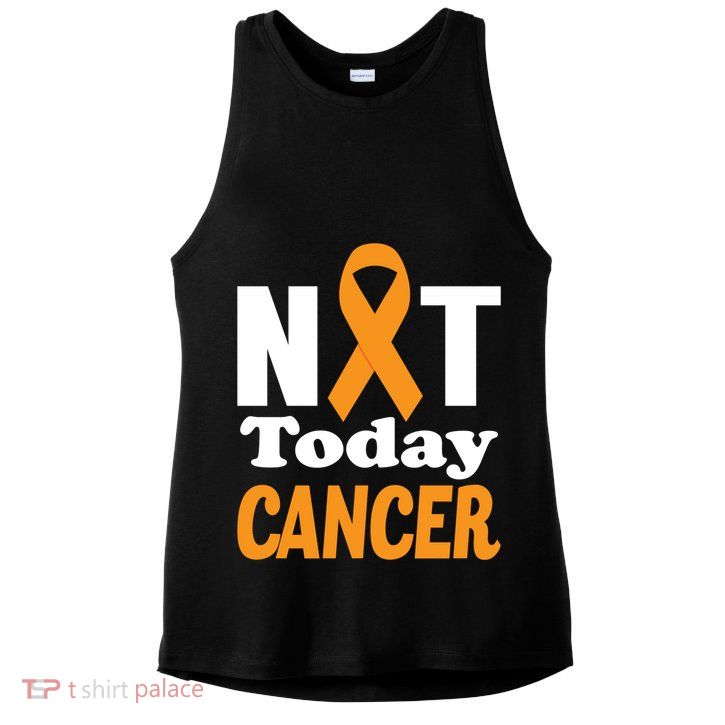 Not Today Cancer Fighter And Survivor Gift Ladies PosiCharge Tri-Blend Wicking Tank