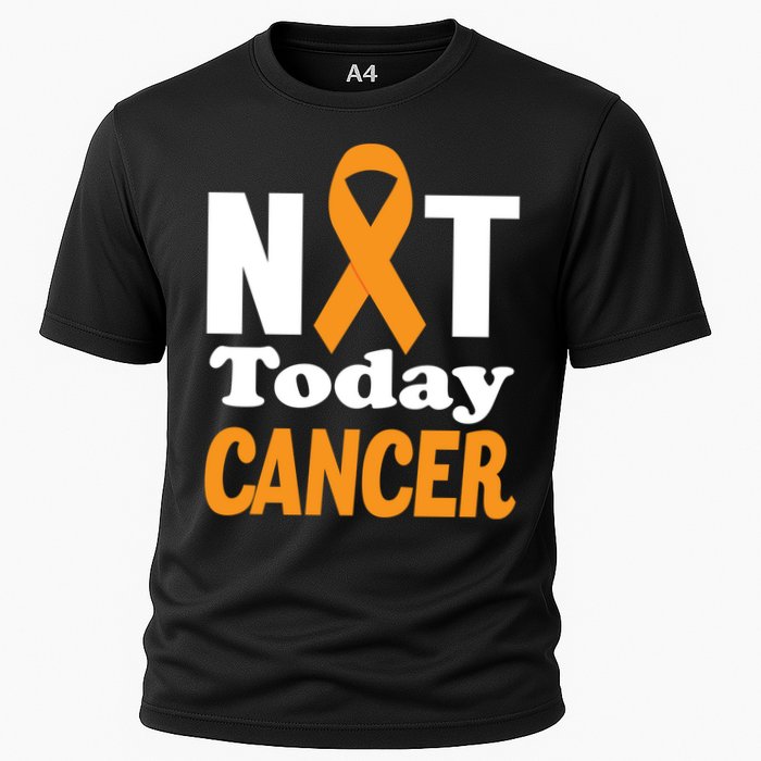 Not Today Cancer Fighter And Survivor Gift Cooling Performance Crew T-Shirt