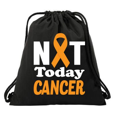 Not Today Cancer Fighter And Survivor Gift Drawstring Bag