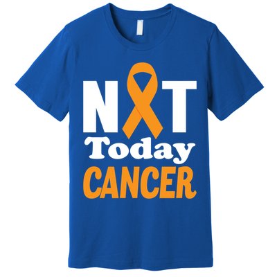 Not Today Cancer Fighter And Survivor Gift Premium T-Shirt