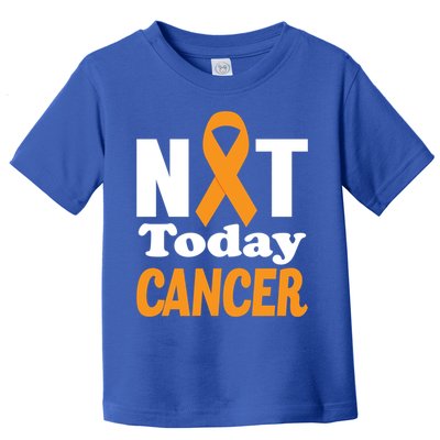 Not Today Cancer Fighter And Survivor Gift Toddler T-Shirt