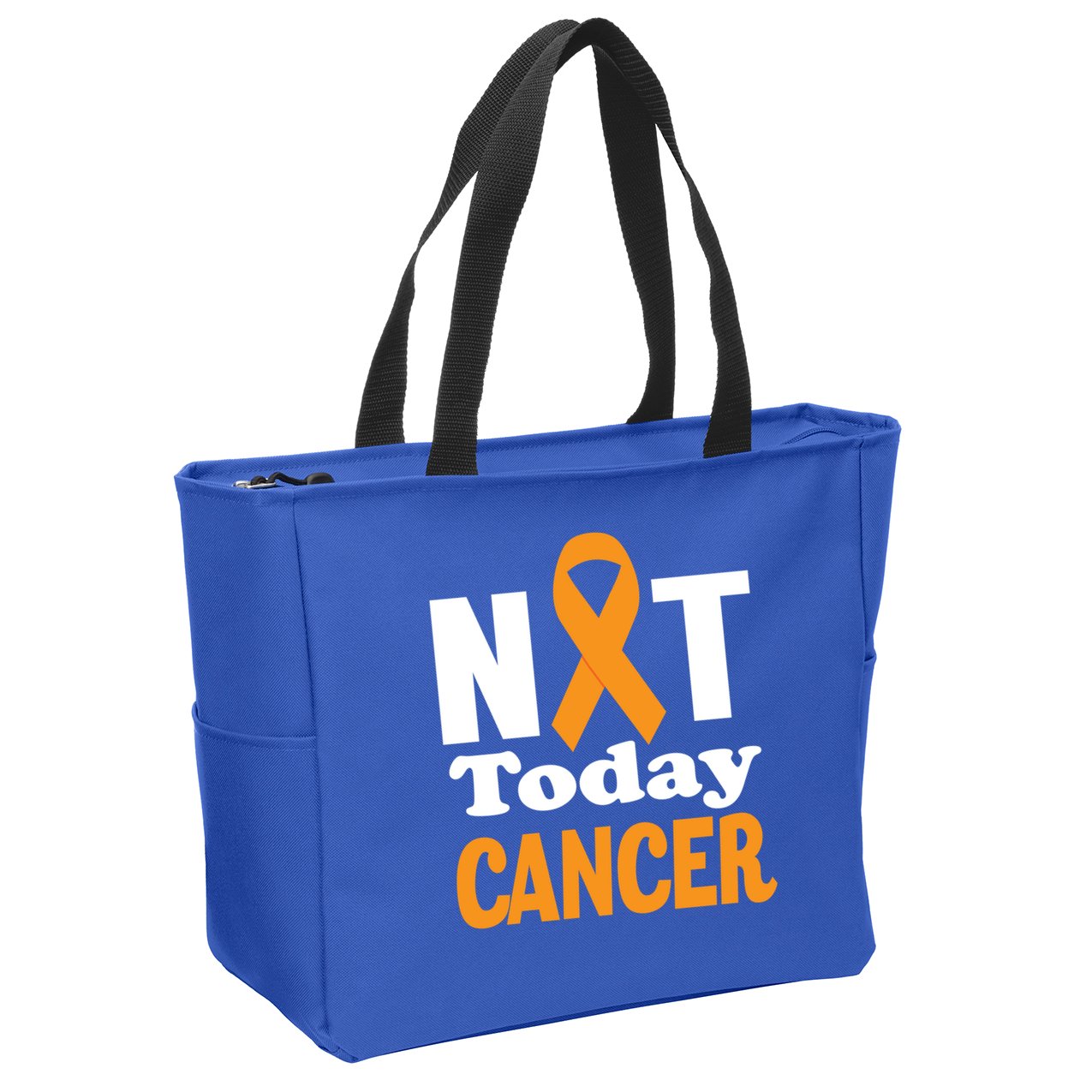 Not Today Cancer Fighter And Survivor Gift Zip Tote Bag